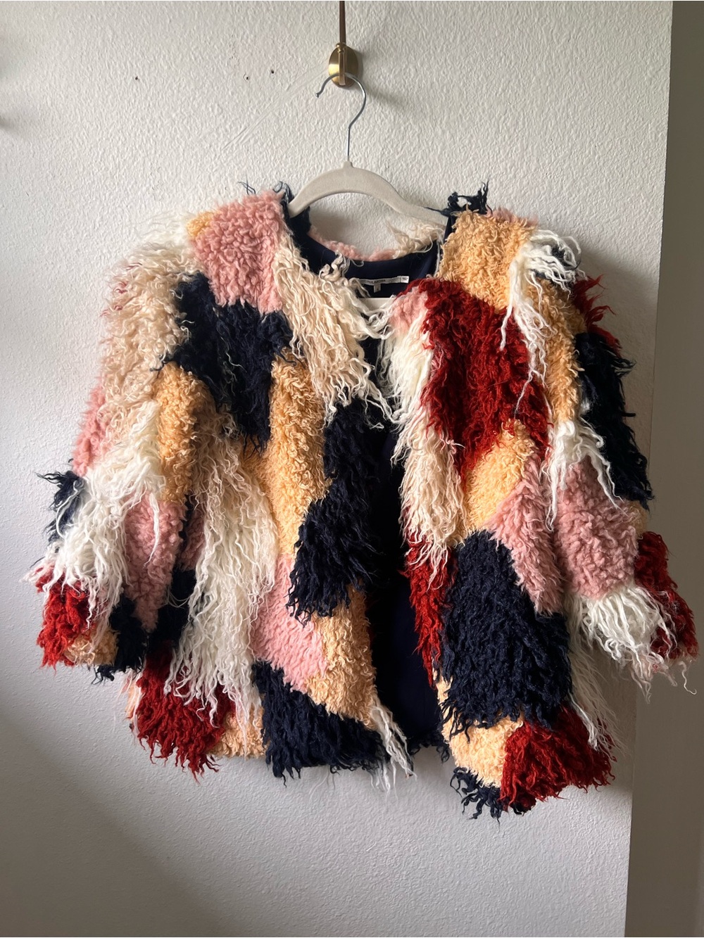 TULAROSA Pfeiffer Faux Fur Coat in Multi